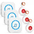 Wireless Mobiler Alarm Notruf Knopf Senioren Notruf Pflege Klingel 55 Klingel...