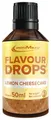 IronMaxx Flavour Drops - Lemon Cheesecake 50ml | kalorienfrei & zuckerfrei | vegane Aromatropfen zum süßen von Lebensmitteln | praktischer Tropfer-Verschluss