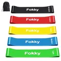 Fitnessbänder [5er Set], 5 Unterschiedlicher Stärke Widerstandsbänder, Hautfreundlich Resistance Bands, Gymnastikband mit Tragebeutel für Muskelaufbau, Yoga, Pilates, Crossfit, Cardio