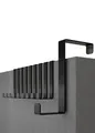 Menz Colgador para Puerta Set de 10 Ganchos Negros con Almohadillas de Fieltro, Utilizable en Ambos Lados Türhaken XXL budget Schwarz - 10er Set ES