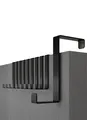 Colgador para Puerta Set de 10 Ganchos Negros con Almohadillas de Fieltro, Ut...