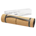 Kintex Kork Yogamatte mit Tragegurt Gymnastikmatte Pilates Fitness 6 mm flexibel