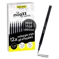 Online 12er Pack Gel-Minen, radierbar, schwarz (Schwarz, 0.70 mm, 12 Stk.) (40168)