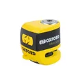 Vorhängeschloss Scheibe OXFORD xa5 Alarm-Amarillo & Schwarz für Motorrad