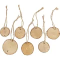 Holzscheiben Mit Loch, 35-45 mm, 7 mm, 7 Stck, 1 Pck. (US IMPORT)