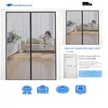 Fliegengitter Balkontür Magnet 80x200cm Schwerlast Insektenschutz