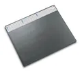 Läufer 44653 Durella DS Schreibtischunterlage mit transparenter Auflage und Kalender, rutschfeste Schreibunterlage, 52 x 65cm, grau