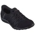 Skechers BREATHE-EASY-ROLL-WITH-ME Slip-On Sneaker Freizeitschuh für Maschinenwäsche geeignet schwarz 42 EU