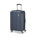 Travelite Hartschalenkoffer mittelgroß, erweiterbar, 4 Rollen, City, Trolley mit kratzfester Oberfläche, TSA Schloss, Dehnfalte, 68 cm, 78-86 Liter