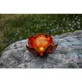 STAR TRADING LED Gartenleuchte LED-Solar-Dekoration 'Lilly' Seerosen-Optik 482-80 kupfer/amber