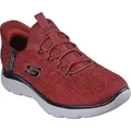 Skechers Sport Herren SUMMITS KEY PACE  Sneakers Slip ins Vegan 232469 red/black , Schuhgröße:44 EU - Rot - 44