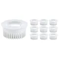 SEBSON LED Modul 230V warmweiß - Energieeffizienzklasse A - LED Leuchtmittel 2,5W 3000K 450lm, ersetzt GU10 MR16 Deckenspot 50W - 10er Set - Einbaustrahler flach ø50x26mm