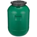 Garronda Regentonne Weithalsfass 65 Liter Plastikbehälter mit Deckel GD-0142, 65 l, BPA-Frei grün 65 l