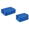 Mepal | Take a Break Duo Pack | Brotdose To Go | Lunchboxen für 2 bis 4 Sandwiches oder 4 bis 8 Brotscheiben | ideal für Meal Prep | Essenbox mit Un