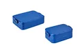 Mepal | Take a Break Duo Pack | Brotdose To Go | Lunchboxen für 2 bis 4 Sandwiches oder 4 bis 8 Brotscheiben | ideal für Meal Prep | Essenbox mit Unterteilung | Vivid Blue
