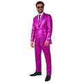 Opposuits Partyanzug Peppy Pink Anzug, Ein ganz seltenes Exemplar: die pink-metallische Disco-Echse! rosa 46