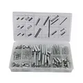 200 PCS zugfeder Sortiment Zugfedern Verschiedene Set Erweiterung Druckfeder Kit Aufbewahrungsbox,Feder Sortiment für Werkzeuge & Geräte, Handwerkzeuge, Automotive, Ersatzteile, DIY mit 20 Größen