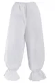 PartyXPeople ¾ Hexenhose Damen| viktorianische Rüschenhose| Pumphose Verkleidung Liebestöter| weiß 10327-38