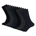 BOSS Herren Business Socken Strümpfe RS Uni CC 6 Paar, Farbe:Mehrfarbig, Größe:43-46, Artikel:-961 black/navy/grey