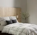 Fleuresse Lech Edelflanell Bettwäsche 200x220 Karo weiß schwarz  604311-10