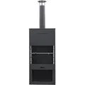 Westmann Grill und Gartenkamin, Terrassenofen,schwarz,