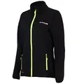 Airtracks Damen Thermo Jacke Pro Line II Softshell Fahrradjacke Laufjacke Radlerjacke Radjacke Wasserdicht Winddicht Windstopper Atmungsaktiv Reflektierend - schwarz XL