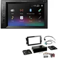 Pioneer DMH-A240DAB 2-DIN Autoradio Bluetooth DAB USB passend für Chrysler PT Cruiser 2006-2009 schwarz