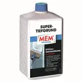 MEM Super Tiefgrund, Für saugende und nichtsaugende Untergründe, Innen und außen anwendbar, Einfache Anwendung, Lösemittelfrei, 1 l, Milchig-weiß
