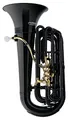 Classic Cantabile MardiBrass Kunststoff Bb-Tuba - Extrem leicht und sehr stabil - Material Korpus: ABS Kunststoff - Mundrohr und Maschine aus Messing - mit Gigbag & Mundstück - Farbe: Schwarz
