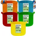 Pflanzsack 12L Bunt Vliesstoff Pflanzbeutel für Gemüse Blumen 5er-Pack