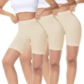 3er Pack Radlerhose Damen Kurz für Kleid Kurze Leggins Unter Boxershorts Legg...