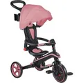 Globber Explorer Trike Foldable 4in1 Kinderwagen Dreirad Laufrad 10/8,5 Zoll Faltbar Höhenverstellbar Rosa