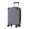 yonsly Premium Reisekoffer TSA-Schloss,YKK-Reißverschluss Hartschalen-Koffer Trolley Kabinenkoffer Rollkoffer Suitcase Handgepäck (Grau, XL)