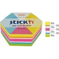 Stick'n notes samoprzylepny sześciokątny 61x70mm neon maped mix 250k (70 x 61 mm) (BLK3128247)