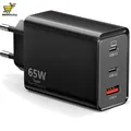 Kompaktes 65W USB C Ladegerät – Ideal für iPhone, Tablets & Laptops (3 Ports)