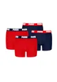 PUMA Boxershorts Jungen Kinder Unterhose Unterwäsche 4 er Pack, Farbe:Red/Blue, Bekleidung:164