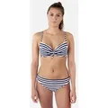 Barts Highwaist-Bikini-Hose BARTS Coaste High Waist Briefs Gestreifte Bikinihose Navy schwarz|weiß 34
