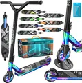 KESSER® Scooter Funscooter Stuntscooter X-Limit - 360° Lenkung mit ABEC 9 Kugellagern 100 mm PolyurethanRäder Robuster Kickscooter Tretroller Cityroller Trick Roller für Kinder Erwachsene
