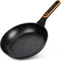 Vilde | Antihaft Bratpfanne - 24 cm - Granit Beschichtung - Schmorpfanne - Induktion/Gas - Schwarz - antihaftbeschichtet - TERRUNA - Schwarz