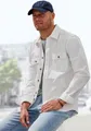 John Devin Langarmhemd Overshirt aus reiner Baumwolle, mit aufgesetzten Taschen