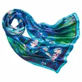 160cm langer bunter Seiden-Schal Tuch van Gogh Claude Monet Malerei Kunstdrucke