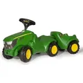 Rolly Toys Babyrutscher Minitrac John Deere 6150R + Anhänger rollyMinitrac - Weiß