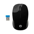 HP 200 Black 2.4 GHz USB Wireless Mouse with Red LED 1000 DPI Optical Sensor, Up