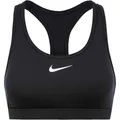 Nike SWOOSH BH Damen in black-white, Größe M