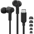 Belkin SoundForm Headset Kabelgebundenes In-Ear Musik/Alltag USB Typ-C Schwarz - Schwarz