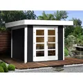 WEKA Gartenhaus "126 Plus Gr.1", Holz, BxHxT: 356 x 249 x 211 cm (Außenmaße inkl. Dachüberstand) - grau
