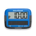PARK MICRO SOLAR ELEKTRONISCHE PARKSCHEIBE DIGITALE PARKUHR BLAU mit ZULASSUNG