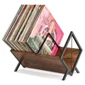 PUERSI Schallplatten Aufbewahrung, 80 LPs Schallplattenständer, 1 Etage Vinyl...