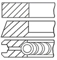 GOETZE ENGINE 08-139500-00 Kolbenring Set für Audi,Mitsubishi,Seat,Skoda,VW,VW