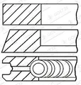 Kolbenringsatz Goetze Engine 08-139500-00 für AUDI MITSUBISHI SEAT SKODA VW